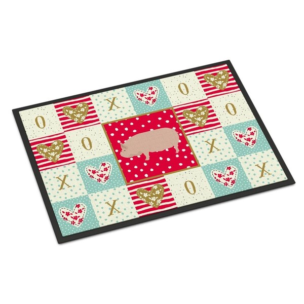 Carolines Treasures 18 x 27 in. Welsh Pig Love Indoor or Outdoor Mat CK5364MAT - main